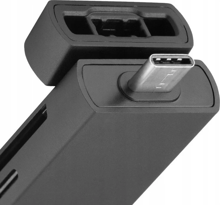 Atminties kortelių skaitytuvas - JJC CR UTC4AC USB 3.1, Dual SD/Micro SD, 312MB/s, Juoda