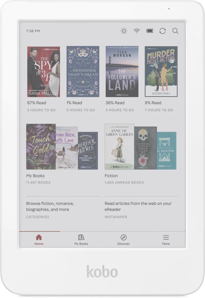 Kobo Clara Colour e-book reader Jutiklinis ekranas 16 GB Wi-Fi Baltas