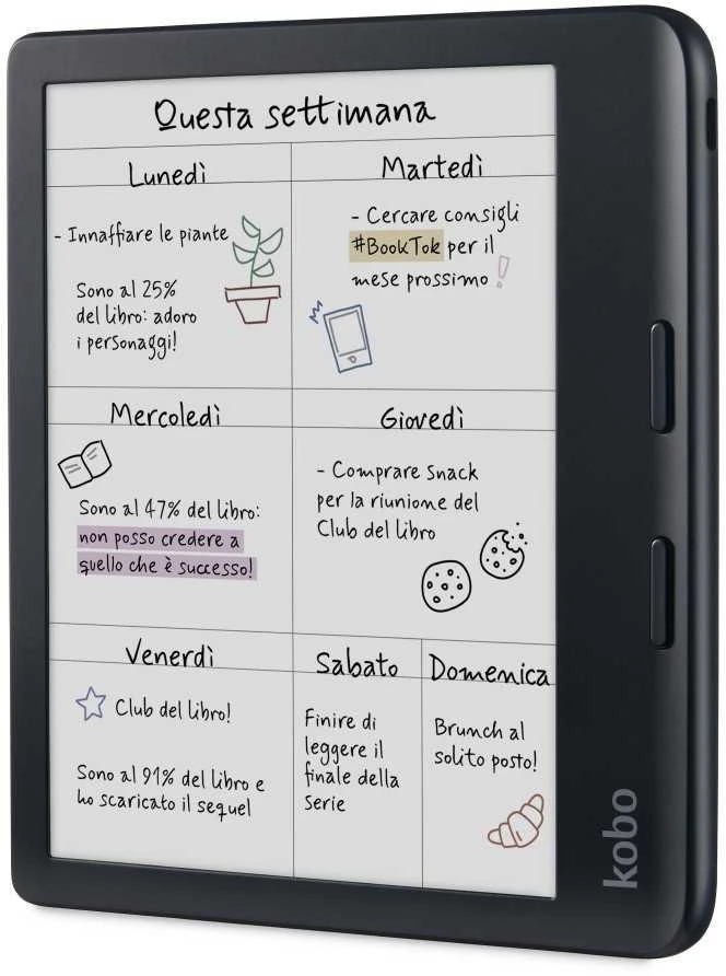 Kobo eBook-Reader eBookReader Libra Colour juodas Juodas Bundle incl Stylus 2 (N428-KU-BK-K-BU) (N428KUBKKBU)