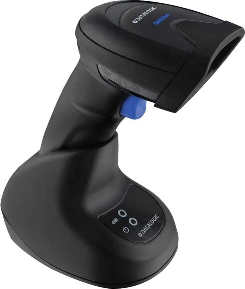 „Datalogic QuickScan QM2500“ brūkšninių kodų skaitytuvo rinkinys, USB RS-232, 433 MHz, 2D
