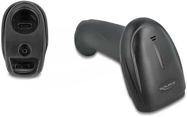 Delock brūkšninių kodų skaitytuvas 1D ir 2D, 2,4 GHz, Bluetooth arba USB Type-C