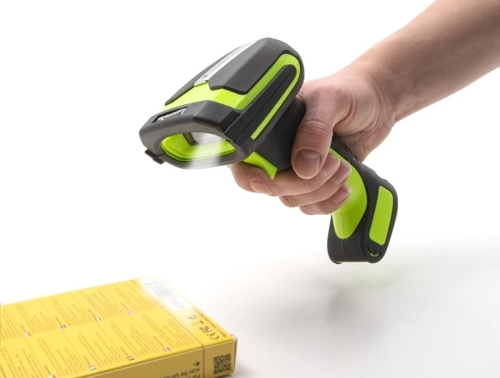 Skaitytuvas kodów kreskowych Delock Barcode-Scanner urządzenie ręczne 120 Scans/Sek. zdekodowany Bluetooth 4.1 RF(433 MHz)