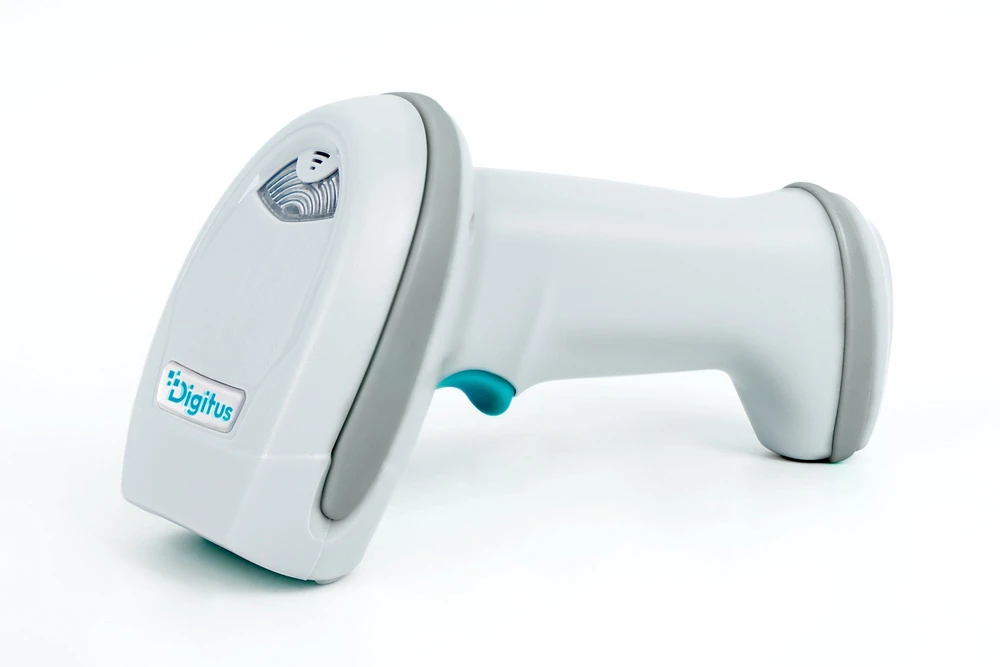 Skaitytuvas kodów kreskowych Digitus Advanced Barcode Scanner Corded 1D/2D 2m/s 1280x1024 IP52 (DA-81006)