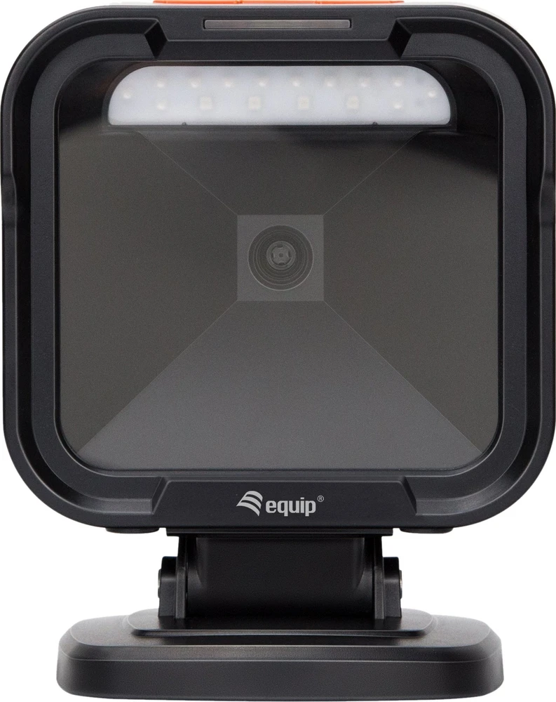 Equip 351028 brūkšninių kodų skaitytuvas Stacionarus brūkšninių kodų skaitytuvas 1D/2D LED Juoda