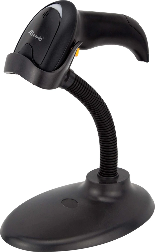Equip 351021 brūkšninių kodų skaitytuvas Rankinis brūkšninių kodų skaitytuvas 1D/2D LED Juoda