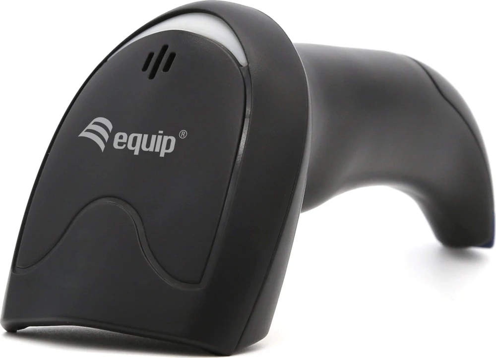 Equip 351021 brūkšninių kodų skaitytuvas Rankinis brūkšninių kodų skaitytuvas 1D/2D LED Juoda