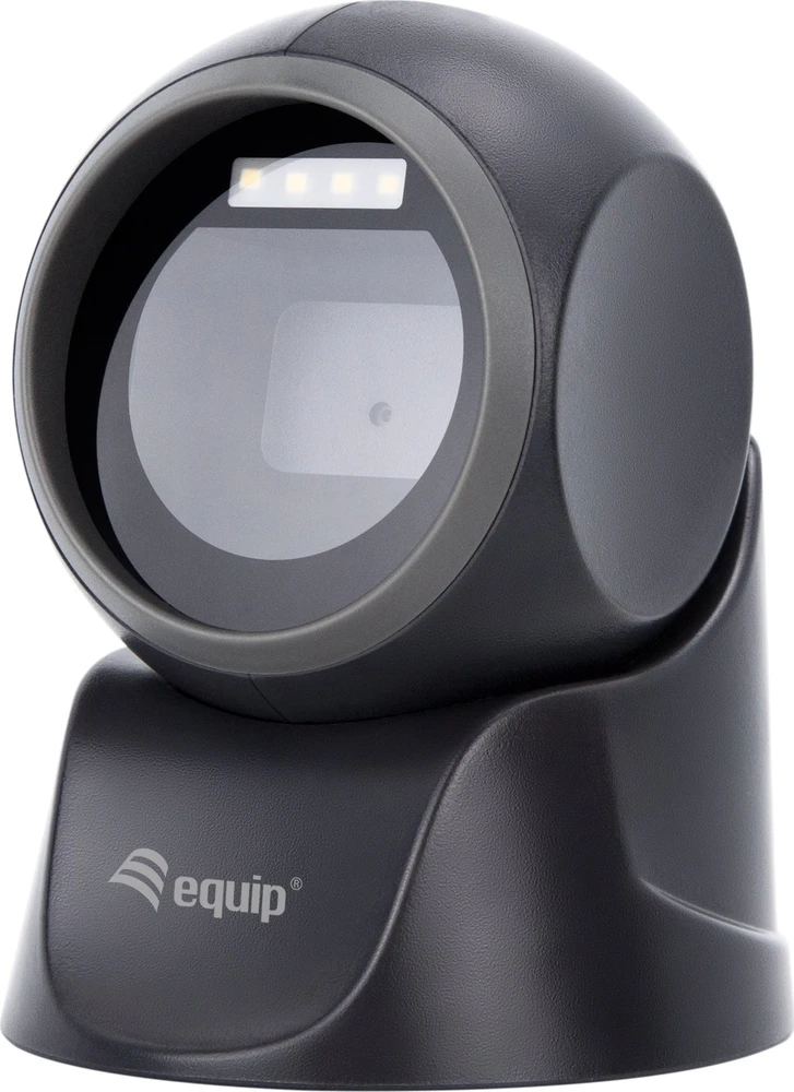 Equip 351027 brūkšninių kodų skaitytuvas Stacionarus brūkšninių kodų skaitytuvas 1D/2D LED Juoda