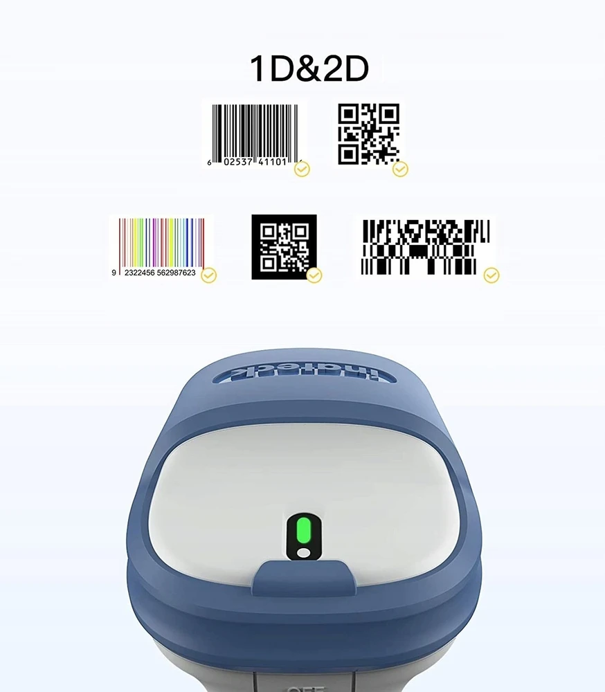 Mėlyna inateck Barcodescanner 73 baltas mėlynas [BCST-73_white mėlynas]