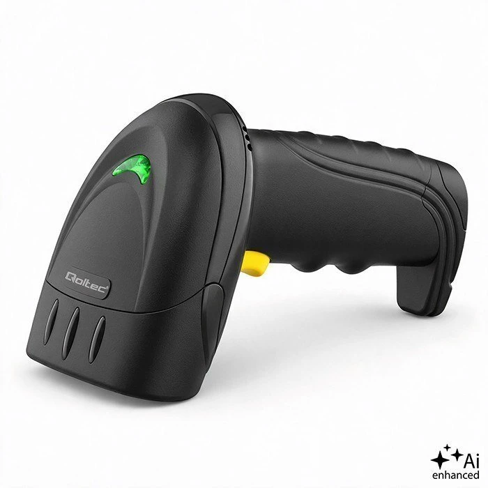 QOLTEC Brūkšninių kodų skaitytuvas 1D 2D QR EAN USB