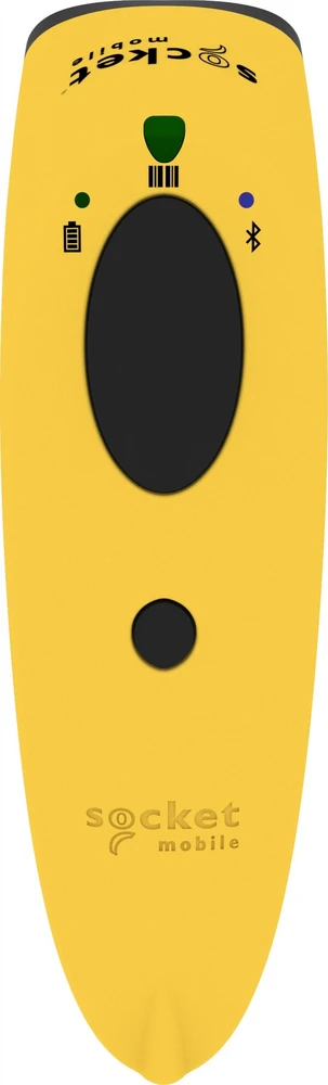 Geltonas Socket Mobile S720 skaitytuvas su indikatoriais