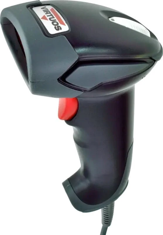 Skaitytuvas kodów kreskowych Virtuos Virtuos laserová čtečka HT-900A, USB (emulace klaviatūra/RS232), juoda