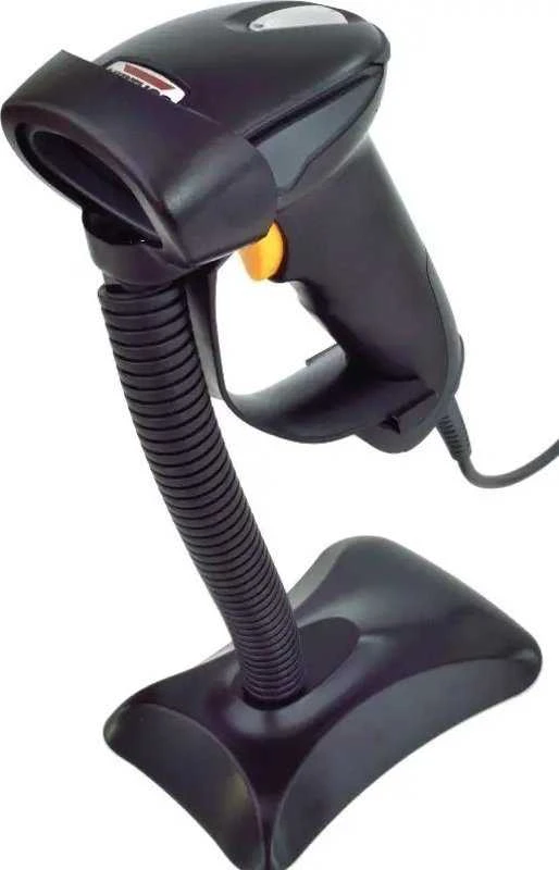 Virtuos Virtuos CCD brūkšninių kodų skaitytuvas HT-310A didelio nuotolio, USB (klaviatūra/RS232), stovas, juodas