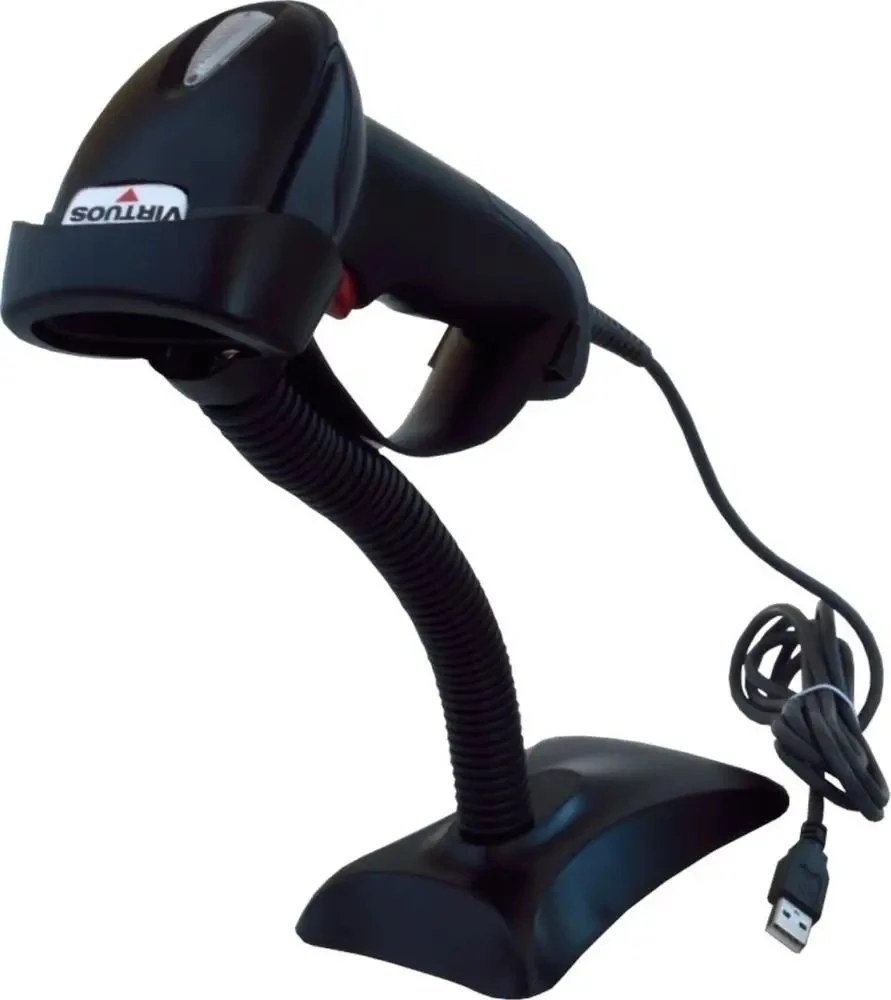 Skaitytuvas kodów kreskowych Virtuos Virtuos laserová čtečka HT-900A, USB (emulace klaviatūra/RS232), juoda