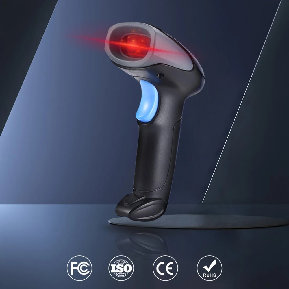 Skaitytuvas kodów kreskowych Zenwire Skaitytuvas Skaner Kodów Kreskowych EAN USB Bezprzewodowy 1D Ręczny WJ13
