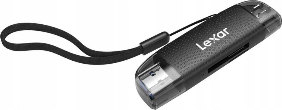 „Lexar“ kortelių skaitytuvas su dviem lizdais USB-A/C (LRW310X) Palaiko „Micro SD“ ir SD korteles (USB 3.1)