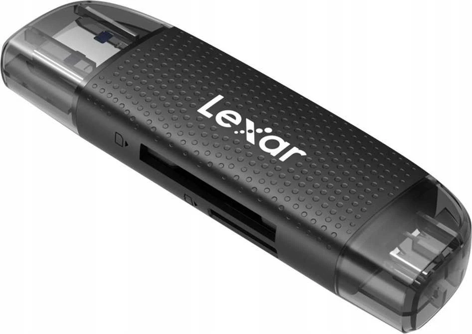 „Lexar“ kortelių skaitytuvas su dviem lizdais USB-A/C (LRW310X) Palaiko „Micro SD“ ir SD korteles (USB 3.1)