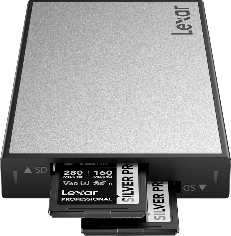Lexar Media Skaitytuvas Lexar Lexar Professional Workflow USB 3.2 Gen2 Reader, UHS-II, palaiko dviejų lizdų SD