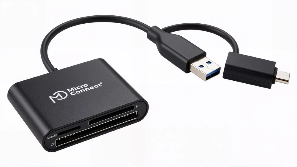 Skaitytuvas MicroConnect Premium USBA/C to Multi Card (MC-SDREADER)