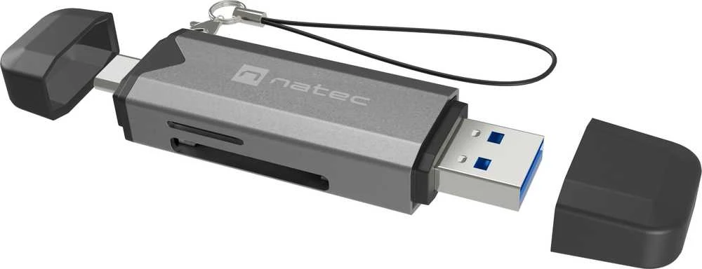 „Natec“ atminties kortelių skaitytuvas „Scarab 3“ USB-A/USB-C