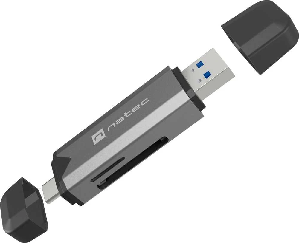 „Natec“ atminties kortelių skaitytuvas „Scarab 3“ USB-A/USB-C