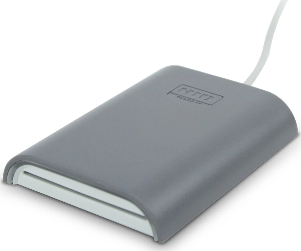 HID OMNIKEY 5422 13.56MHZ dvigubos sąsajos bekontaktis USB intelektualiųjų kortelių skaitytuvas, žemo dažnio, pilka