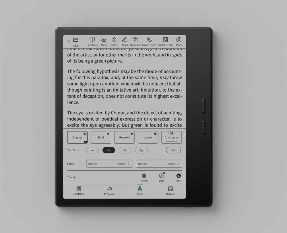 Ebook Onyx Boox Go 7" E-ink Carta 1300 64GB Wi-Fi Juodas