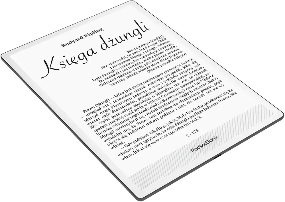 PocketBook InkPad One 1030 10.3" E-ink Mobius 32GB Wi-Fi E-reader – Matte Juodas