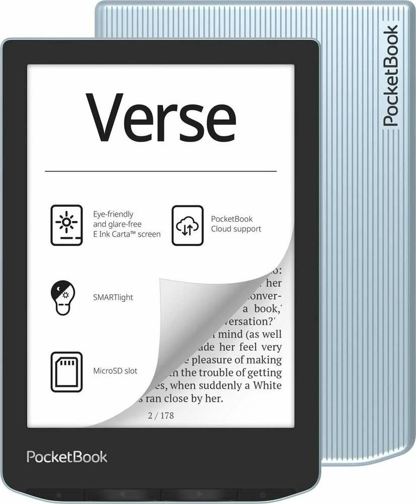 Elektroninė skaityklė Pocketbook Verse 6" 8GB Bright Blue (PB629-2-WW), Mėlyna
