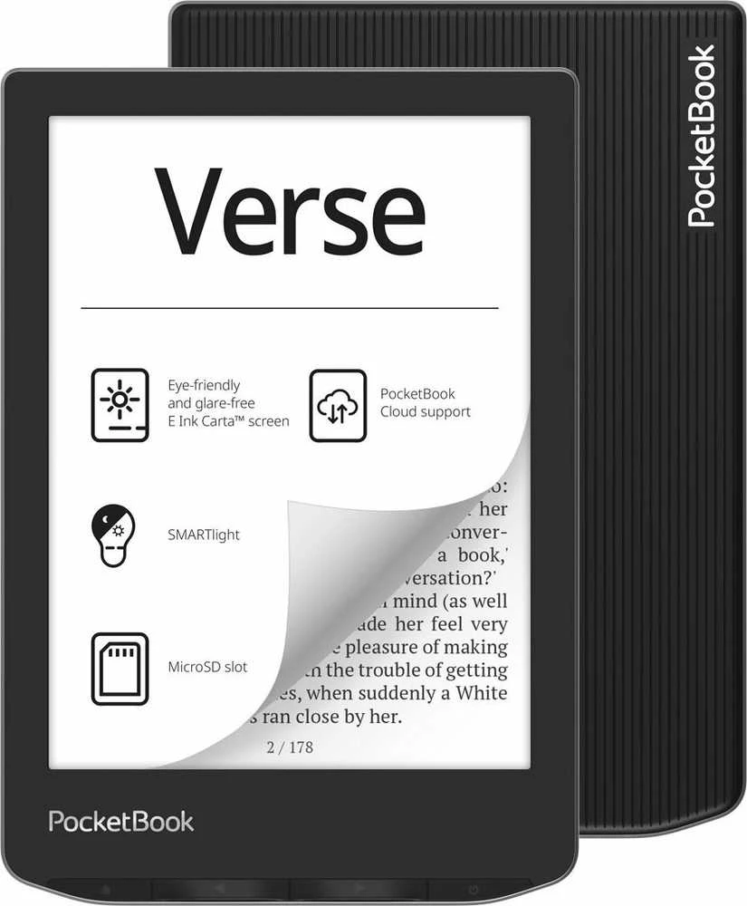 Elektroninė skaityklė Pocketbook Verse 6" 8GB Mist Grey (PB629-M-WW), Pilka