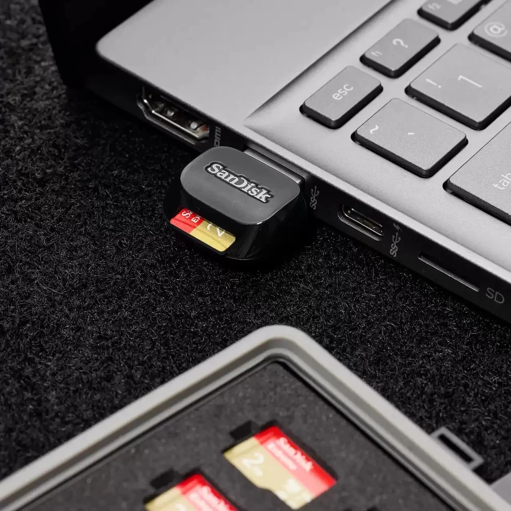 Atminties kortelė „SanDisk QuickFlow Micro SD UHS-I USB3.2“ (250/150 MB/s)