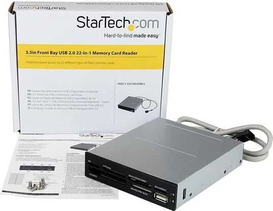 StarTech 3.5 colio vidinis kortelių skaitytuvas su priedais