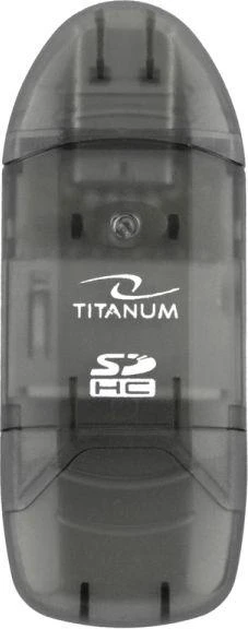 Titanum TA101K SDHC kortelių skaitytuvas, juodas, titano spalvos