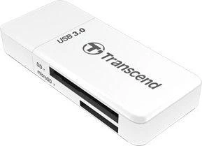 TRANSCEND USB3.0 SD/Micro SD kortelių skaitytuvas baltas