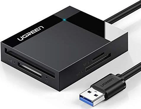 Kortelių skaitytuvas UGREEN CR125 4-in-1 USB 3.0 0.5m (juodas)