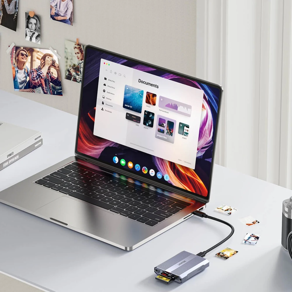 „Unitek“ kortelių skaitytuvas CF Express, SD/Micro SD, USB A