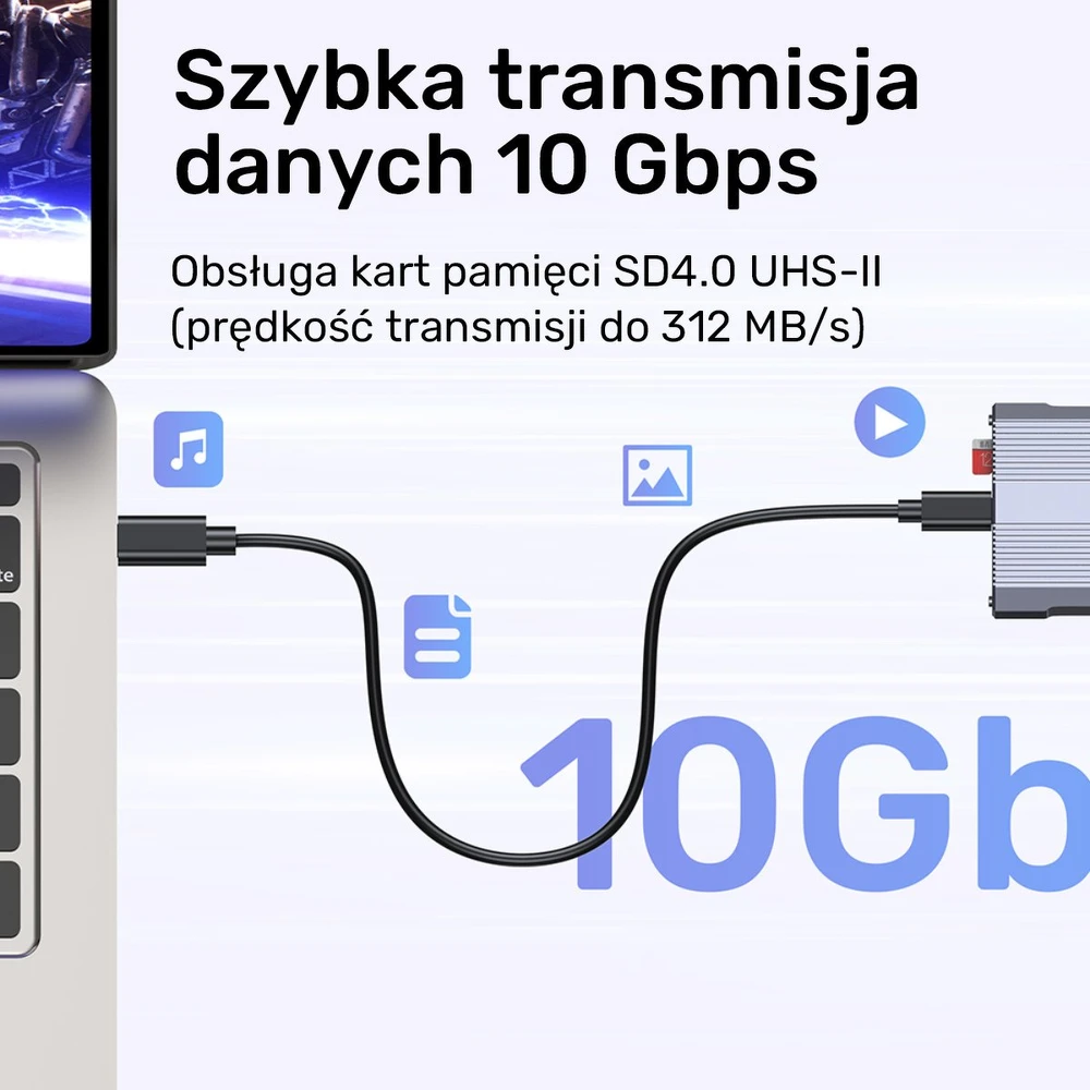 „Unitek“ kortelių skaitytuvas CF Express, SD/Micro SD, USB A