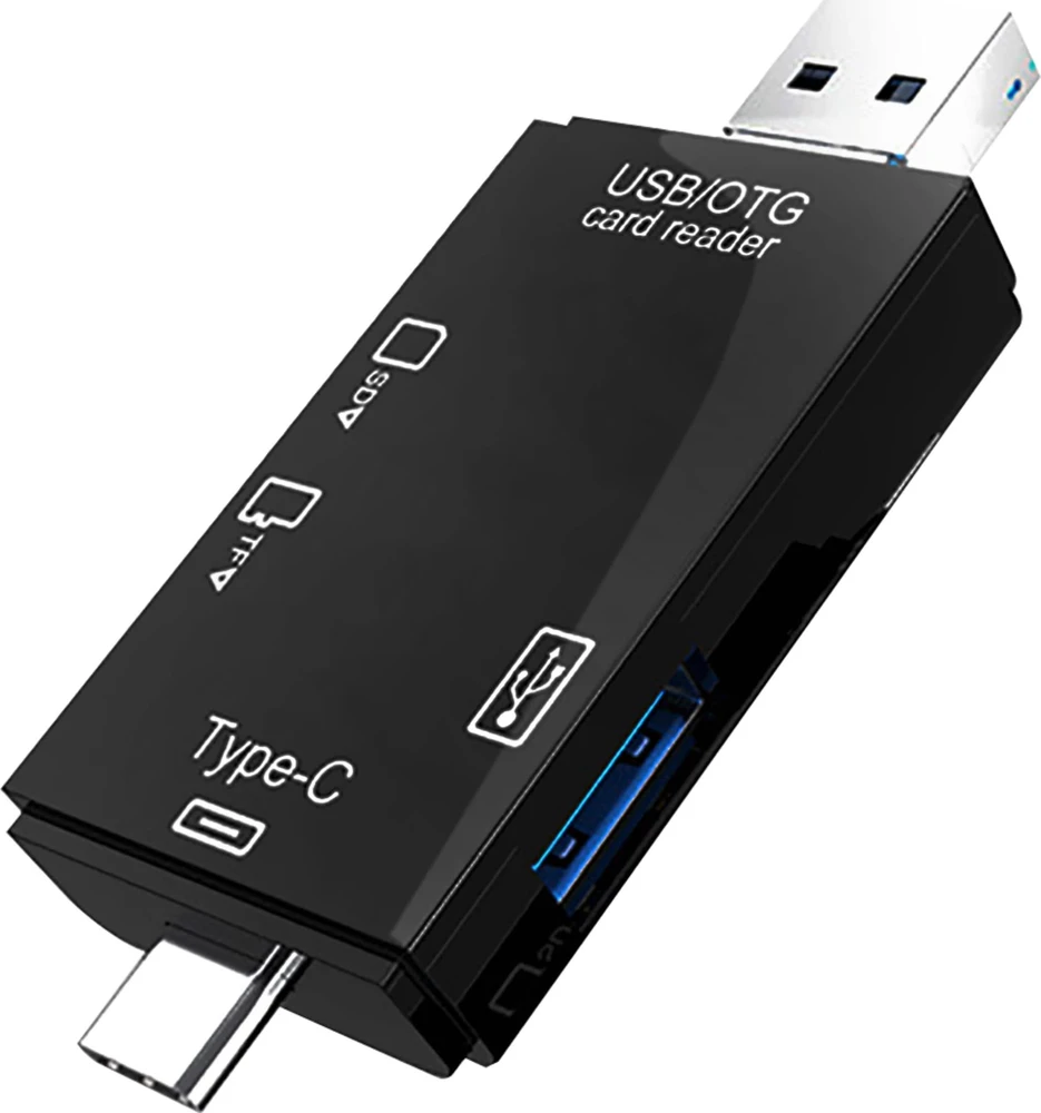 VAKOSS KORTELĖS SKAITYtuvas 6IN1 USB A / MICRO USB / USB C / SD / MICRO SD / USB TC-R425X