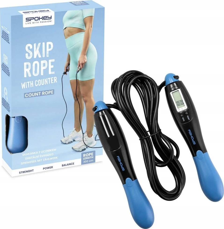 Spokey COUNT ROPE šokdynė su skaitikliais