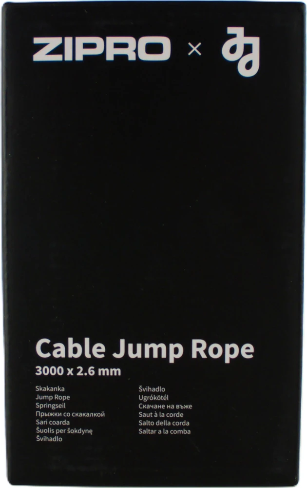 Skakanka sportowa Zipro ZIPRO KABELĖ ŠOKINĖLĖ 3000*2.6MM, RANKENĖS ILGIS: 18CM Plieninė viela