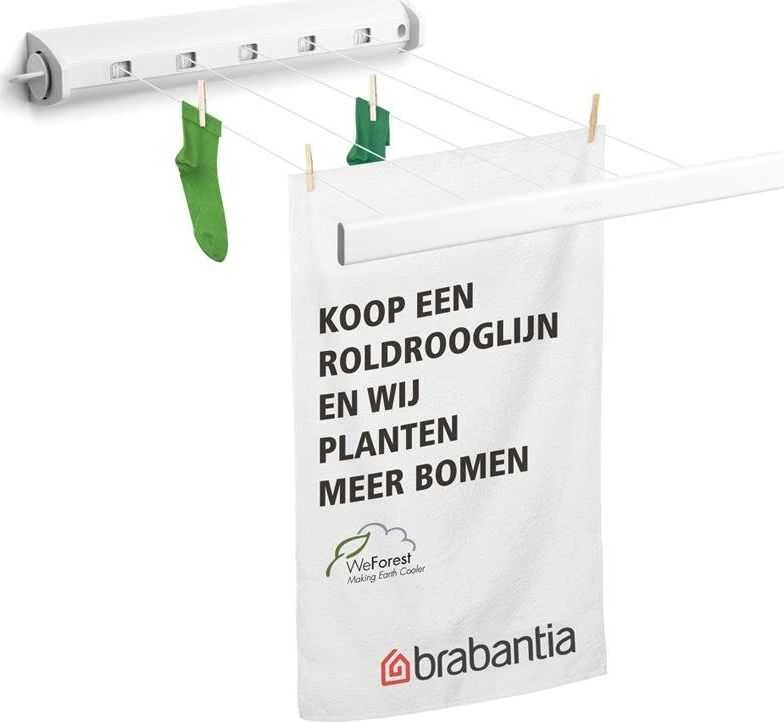 Brabantia Ištraukiama džiovyklė 22 m - Baltas