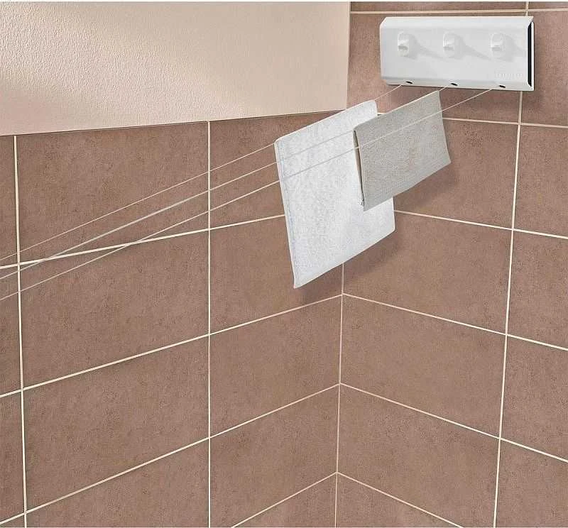 Leifheit Rollfix Triple 150 Longline prie sienos tvirtinama džiovyklė