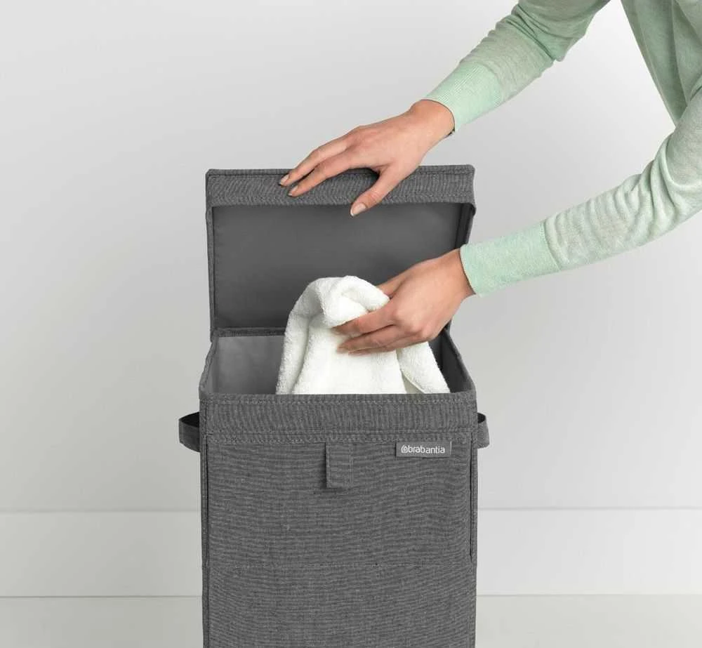 Brabantia Kraunamas skalbinių krepšys 35L - Pepper Juodas