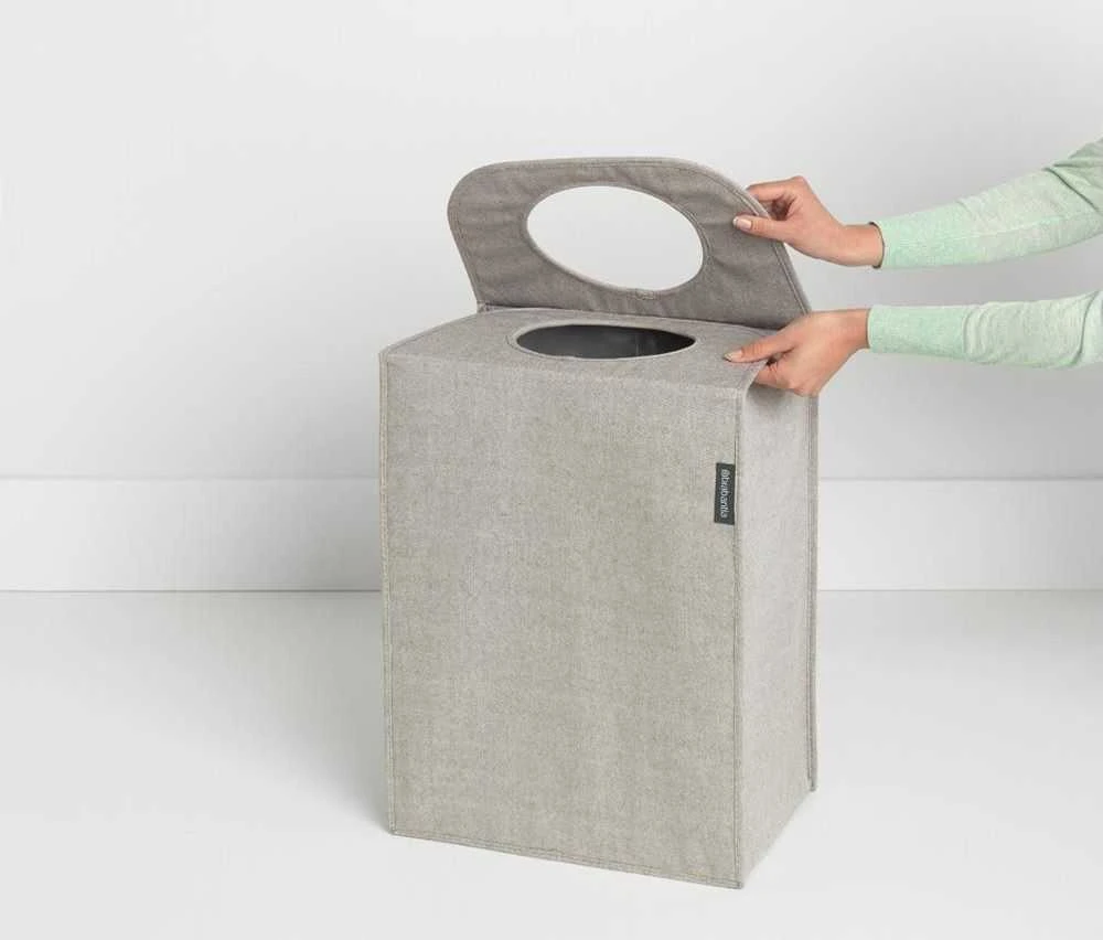 Brabantia Skalbinių krepšiai stač. formos 55l - Pilkas