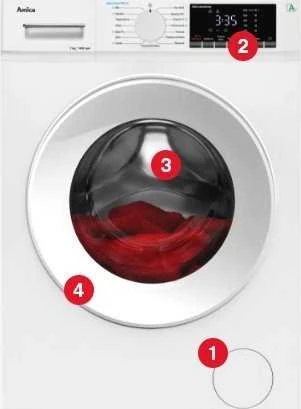 Skalbimo mašina AMICA WASHING MACHINE WA5S714ALISH
