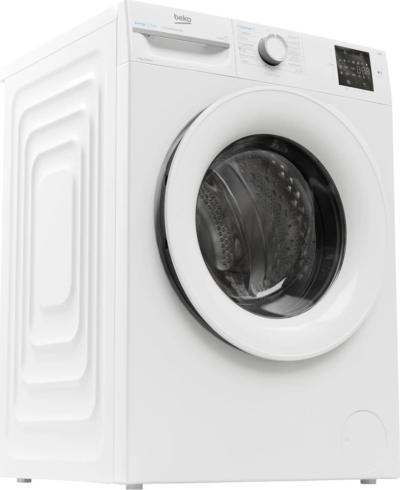 BEKO Skalbimo mašina BM3WFSU37013WW, 7kg, Energy class A, 49.6 cm, 1000 rpm, Inverter motor, Steam Cure