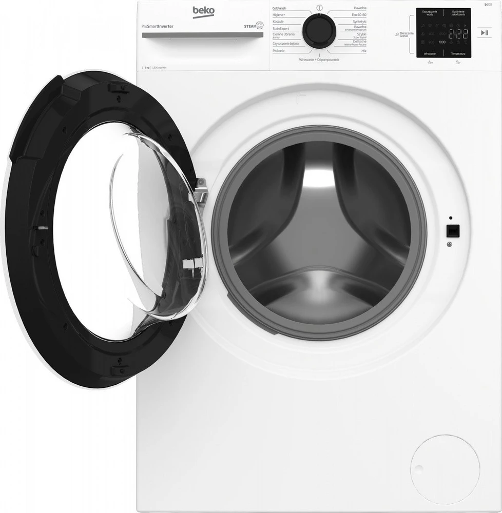 BEKO BM1WFU38225WW skalbimo mašina b100 8kg 1200 aps./min AquaWave Baltas
