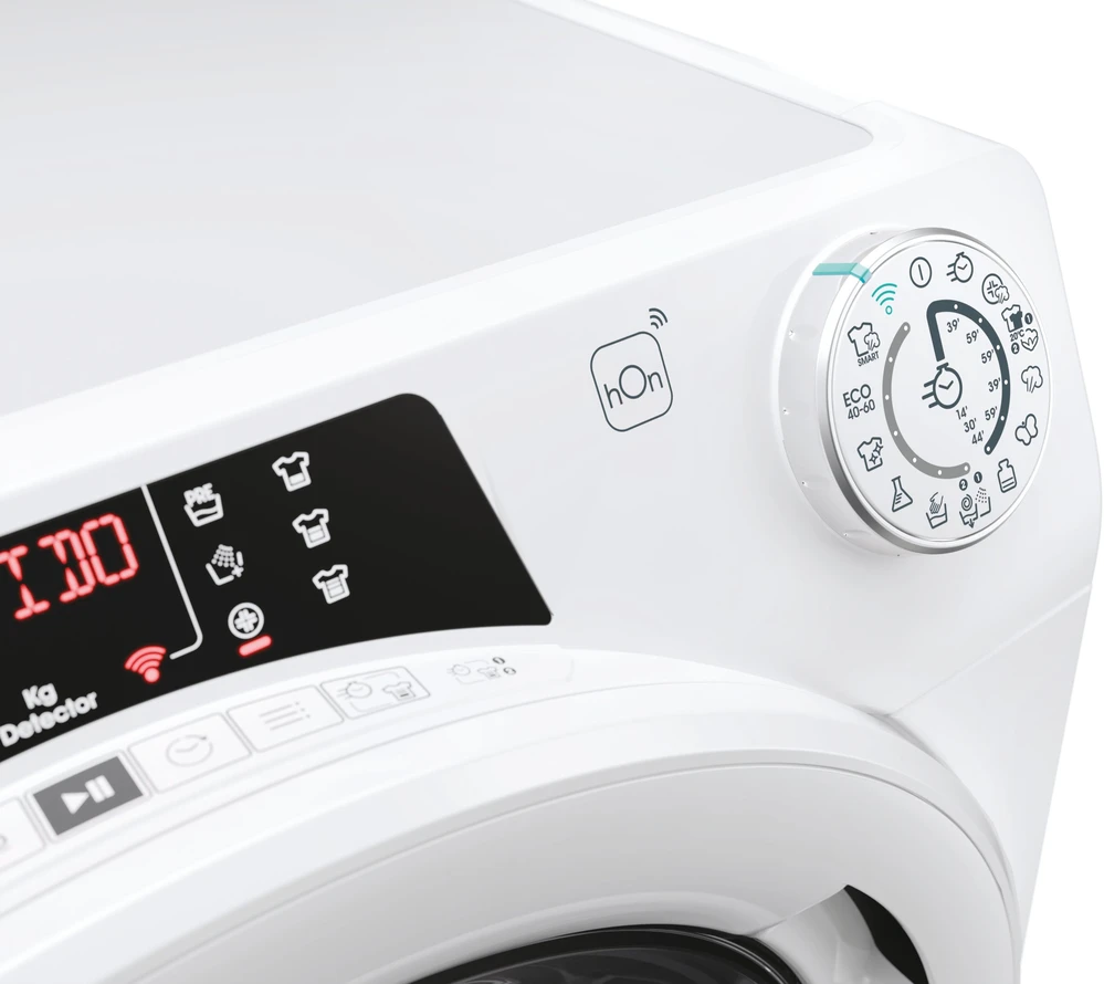 Candy | Skalbimo mašina | RO 1486DWMT/1-S | Energy efficiency class A | Front loading | Skalbimo talpa 8kg | 1400 RPM | Gylis 54 cm | Plotis 60 cm | Ekranas | Digital | Steam function | Baltas