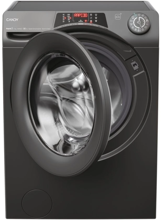 Skalbimo mašina Candy RapidO RO4476DWMRR7/1-S, 7kg, 1400 rpm, antracito