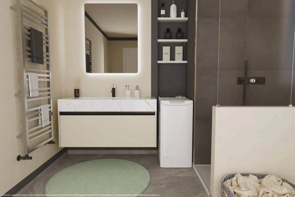 Skalbimo mašina Candy TCA264TM5-S, 405x600x860, baltos spalvos