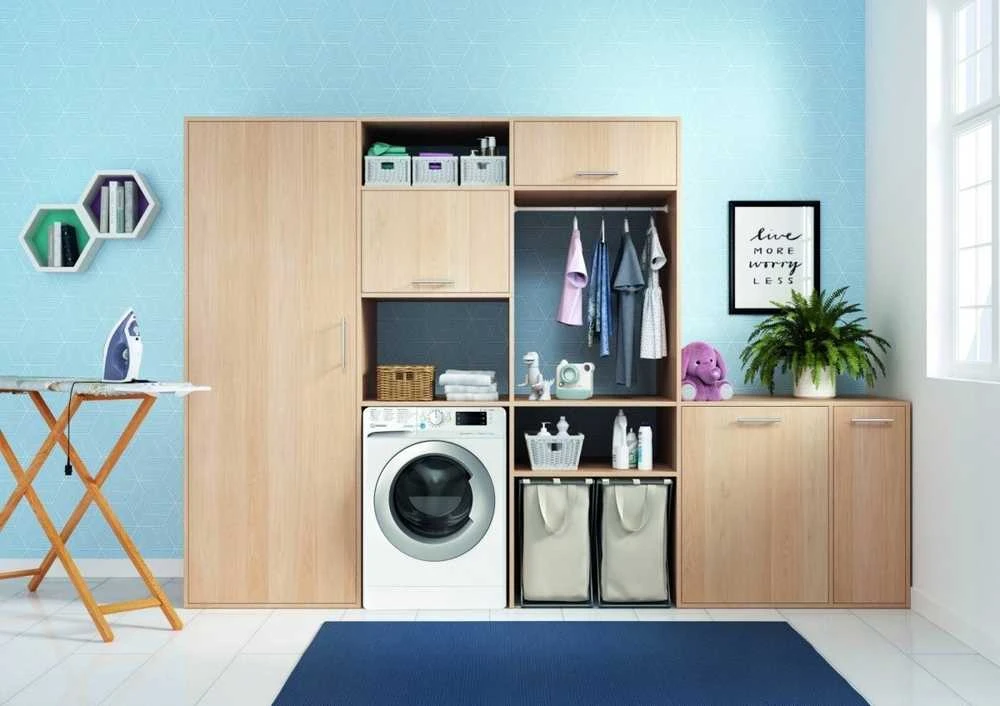 INDESIT Skalbimo mašina - Dryer BDE 86436 WSV EE, Energy class D, 8kg - 6kg, 1400rpm, Gylis 54 cm